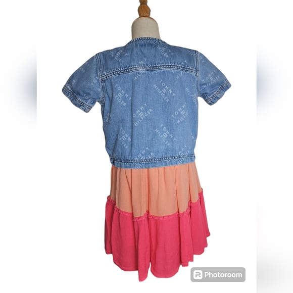 Tommy Hilfiger Girls Jean Jacket Size 6 - Picture 2 of 3